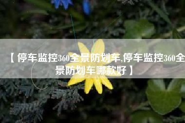 【停车监控360全景防划车,停车监控360全景防划车哪款好】