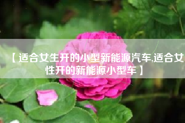 【适合女生开的小型新能源汽车,适合女性开的新能源小型车】