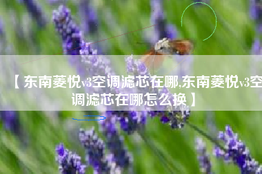 【东南菱悦v3空调滤芯在哪,东南菱悦v3空调滤芯在哪怎么换】 【东南菱悦v3空调滤芯在哪,东南菱悦v3空调滤芯在哪怎么换】