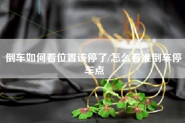 倒车如何看位置该停了/怎么看准倒车停车点