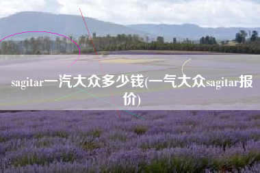 sagitar一汽大众多少钱(一气大众sagitar报价)