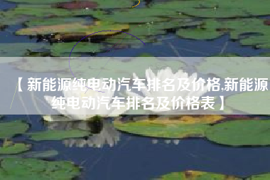 【新能源纯电动汽车排名及价格,新能源纯电动汽车排名及价格表】