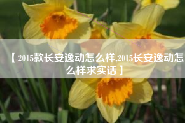 【2015款长安逸动怎么样,2015长安逸动怎么样求实话】