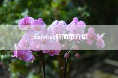 familyfcuk的简单介绍 familyfcuk的简单介绍
